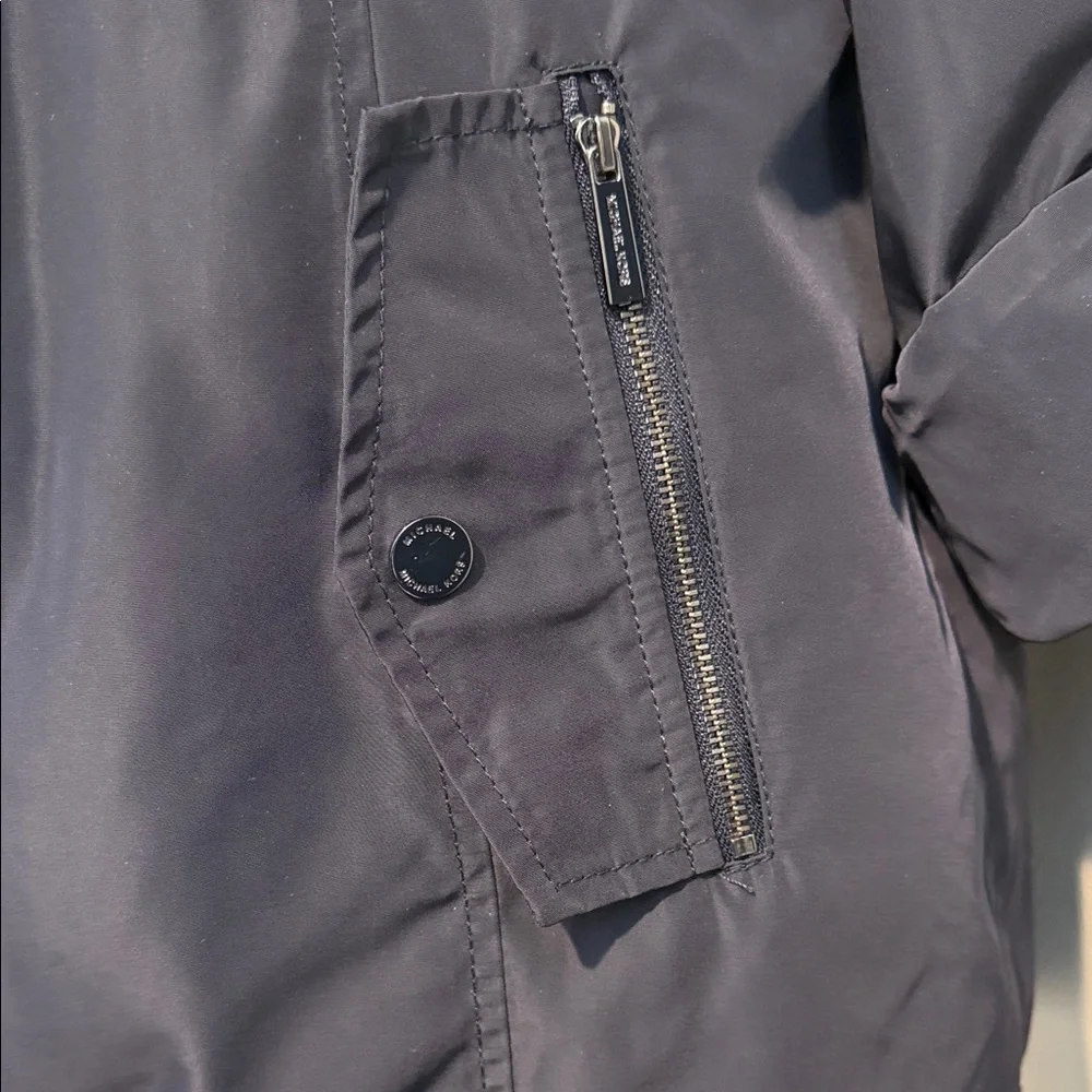 Michael Kors | Fly Front Anorak Rain Jacket | Navy | Large